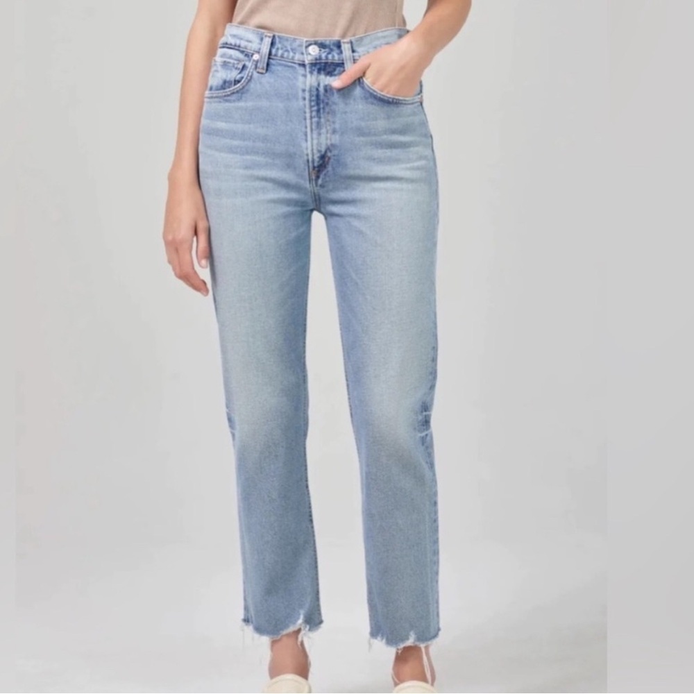 Citizens of Humanity Daphne Crop High Rise Stovepipe Jeans - Picture 4 of 11